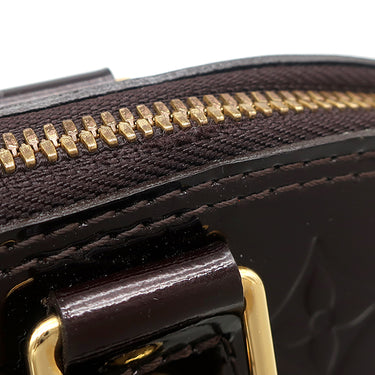ルイヴィトン LOUIS VUITTON アルマ PM M91611 アラマント モノグラムヴェルニ ハンドバッグ ゴールド金具 ボルドー