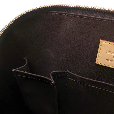 ルイヴィトン LOUIS VUITTON アルマ PM M91611 アラマント モノグラムヴェルニ ハンドバッグ ゴールド金具 ボルドー