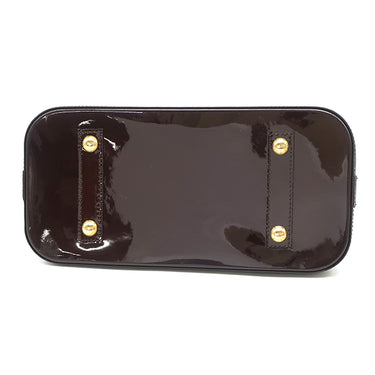 ルイヴィトン LOUIS VUITTON アルマ PM M91611 アラマント モノグラムヴェルニ ハンドバッグ ゴールド金具 ボルドー