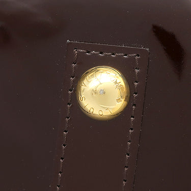 ルイヴィトン LOUIS VUITTON アルマ PM M91611 アラマント モノグラムヴェルニ ハンドバッグ ゴールド金具 ボルドー
