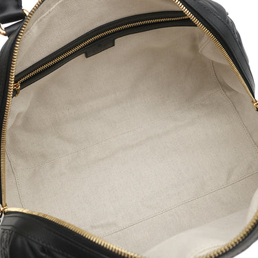 グッチ GUCCI GGマトラッセ ミニ ボストン 702242 ブラック レザー 2WAYバッグ ゴールド金具 ハンドバッグ ショルダー