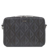 クリスチャン・ディオール Christian Dior CDダイヤモンド メッセンジャー ポーチ 2ESBC119DCO_H43E ブラック PVC レザー ショルダーバッグ シルバー金具 カード入れ