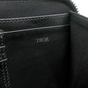 クリスチャン・ディオール Christian Dior CDダイヤモンド メッセンジャー ポーチ 2ESBC119DCO_H43E ブラック PVC レザー ショルダーバッグ シルバー金具 カード入れ
