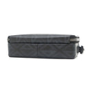 クリスチャン・ディオール Christian Dior CDダイヤモンド メッセンジャー ポーチ 2ESBC119DCO_H43E ブラック PVC レザー ショルダーバッグ シルバー金具 カード入れ