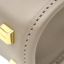 フェンディ FENDI サンシャイン ショッパー ミニ 8BS051 グレージュ×ブラウン レザー 2WAYバッグ ゴールド金具 ロゴ ショルダー ミニトート