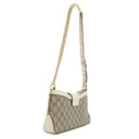 グッチ GUCCI パドロック スモール 811705 ベージュ×ホワイト GGスプリームキャンバス ショルダーバッグ ゴールド金具 チェーンショルダー