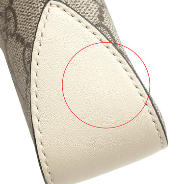 グッチ GUCCI パドロック スモール 811705 ベージュ×ホワイト GGスプリームキャンバス ショルダーバッグ ゴールド金具 チェーンショルダー