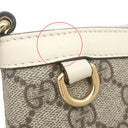 グッチ GUCCI パドロック スモール 811705 ベージュ×ホワイト GGスプリームキャンバス ショルダーバッグ ゴールド金具 チェーンショルダー