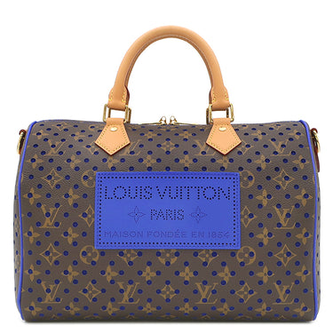 ルイヴィトン LOUIS VUITTON スピーディ ソフト30 M29143 ネオンウェーブ モノグラムキャンバス レザー 2WAYバッグ ゴールド金具 ミニ ボストン