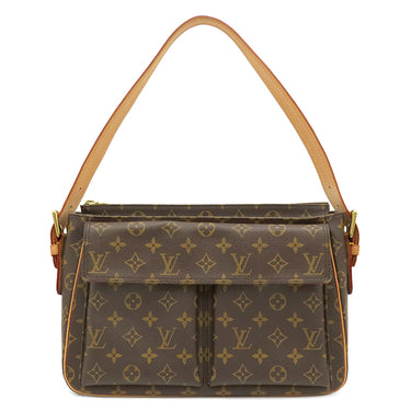 ルイヴィトン LOUIS VUITTON ヴィバシテ GM M51163 モノグラム モノグラムキャンバス ショルダーバッグ ゴールド金具 茶