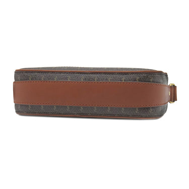 イヴ・サンローラン Yves Saint Laurent モノグラム カメラバッグ 669957 ブラウン PVC レザー ショルダーバッグ ゴールド金具 YSL