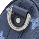 ルイヴィトン LOUIS VUITTON キーポルXS M57844 ネイビーブルー レザー 2WAYバッグ シルバー金具 ウォーターカラー モノグラム ショルダー ミニボストン