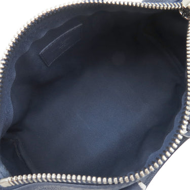 ルイヴィトン LOUIS VUITTON キーポルXS M57844 ネイビーブルー レザー 2WAYバッグ シルバー金具 ウォーターカラー モノグラム ショルダー ミニボストン