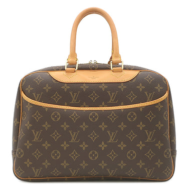 ルイヴィトン LOUIS VUITTON ドーヴィル M47270 モノグラム モノグラムキャンバス ハンドバッグ ゴールド金具 茶 ボーリングヴァニティ 鍵・パドロック欠品