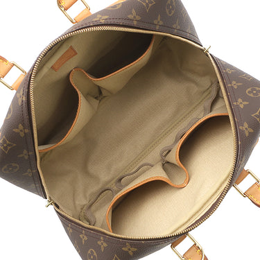 ルイヴィトン LOUIS VUITTON ドーヴィル M47270 モノグラム モノグラムキャンバス ハンドバッグ ゴールド金具 茶 ボーリングヴァニティ 鍵・パドロック欠品