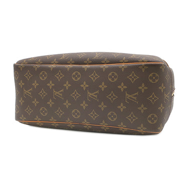 ルイヴィトン LOUIS VUITTON ドーヴィル M47270 モノグラム モノグラムキャンバス ハンドバッグ ゴールド金具 茶 ボーリングヴァニティ 鍵・パドロック欠品