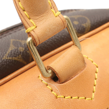 ルイヴィトン LOUIS VUITTON ドーヴィル M47270 モノグラム モノグラムキャンバス ハンドバッグ ゴールド金具 茶 ボーリングヴァニティ 鍵・パドロック欠品