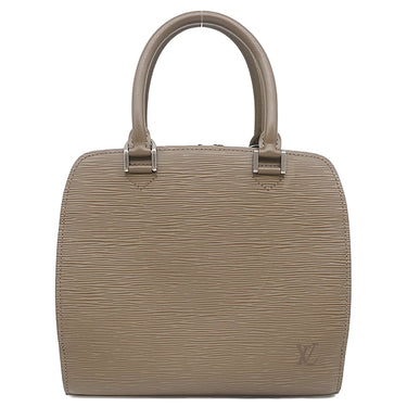 ルイヴィトン LOUIS VUITTON ポンヌフ M5205C ペッパー エピレザー ハンドバッグ シルバー金具 グレージュ