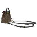 ルイヴィトン LOUIS VUITTON モンスリ NM BB M45516 モノグラム×ブラック モノグラムキャンバス リュック・デイパック ゴールド金具 バックパック