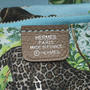 エルメス HERMES アザップロング シルクイン エトゥープ ヴォーエプソン 長財布 シルバー金具 グレージュ 水色 ラウンドジップ