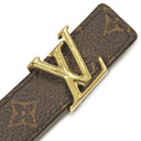 ルイヴィトン LOUIS VUITTON サンチュール LVアイコニック 20MM 80/32 M0431 モノグラム×ブラック モノグラムキャンバス ベルト ゴールド金具 リバーシブル