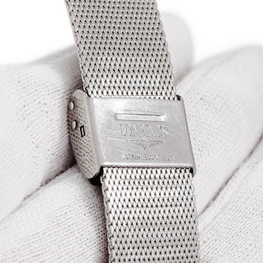 ロンジン LONGINES 純正 メッシュ バンド シルバー ステンレススチール 腕時計パーツ 替え ベルト ブレスレット ストラップ 16mm シルバー ステンレス SS