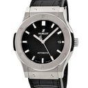 腕時計 ウブロ HUBLOT クラシックフュージョン チタニウム 511.NX.1171.LR 自動巻き メンズ ブラック デイト バー シースルーバック