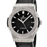 腕時計 ウブロ HUBLOT クラシックフュージョン チタニウム 511.NX.1171.LR 自動巻き メンズ ブラック デイト バー シースルーバック
