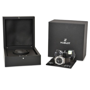 腕時計 ウブロ HUBLOT クラシックフュージョン チタニウム 511.NX.1171.LR 自動巻き メンズ ブラック デイト バー シースルーバック
