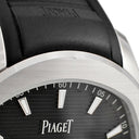 腕時計 ピアジェ PIAGET ポロ デイト G0A47014 自動巻き メンズ ブラック 黒 ギョーシェ ボーダーパターン クッション型文字盤