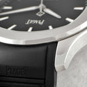 腕時計 ピアジェ PIAGET ポロ デイト G0A47014 自動巻き メンズ ブラック 黒 ギョーシェ ボーダーパターン クッション型文字盤