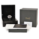 腕時計 ピアジェ PIAGET ポロ デイト G0A47014 自動巻き メンズ ブラック 黒 ギョーシェ ボーダーパターン クッション型文字盤