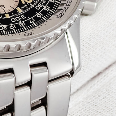 腕時計 ブライトリング BREITLING ナビタイマー コスモノート A12023 手巻き メンズ ブラック クロノグラフ 回転ベゼル 計算尺