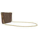 ルイヴィトン LOUIS VUITTON ポシェット ドゥーブル ジップ ブルーミング フラワー M63905 モノグラム モノグラムキャンバス ショルダーバッグ ゴールド金具