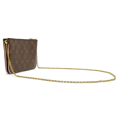 ルイヴィトン LOUIS VUITTON ポシェット ドゥーブル ジップ ブルーミング フラワー M63905 モノグラム モノグラムキャンバス ショルダーバッグ ゴールド金具