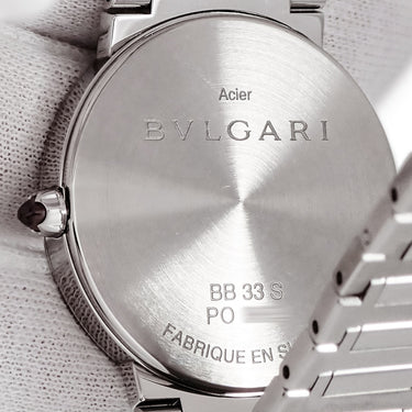 腕時計 ブルガリ BVLGARI ブルガリブルガリ BB33S クオーツ メンズ レディース グリーン バー アラビア サンレイ
