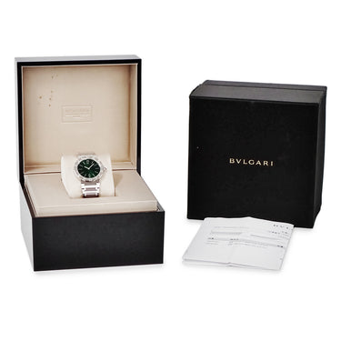 腕時計 ブルガリ BVLGARI ブルガリブルガリ BB33S クオーツ メンズ レディース グリーン バー アラビア サンレイ