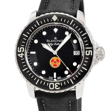 腕時計 ブランパン BLANCPAIN フィフティ ファゾムス トリビュート 5015B-1130-52 自動巻き メンズ ブラック ダイバーズ 復刻 限定