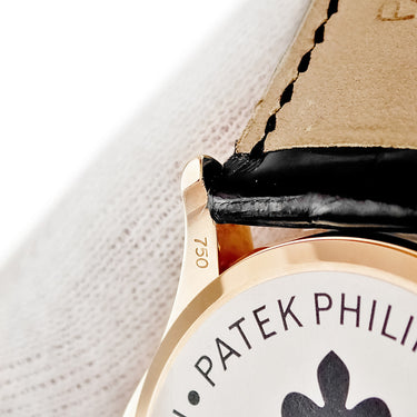 腕時計 パテックフィリップ PATEK PHILIPPE カラトラバ 5115R-001 手巻き メンズ メーカーOH済 K18RG無垢 エナメル スモールセコンド