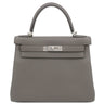 エルメス HERMES ケリー28 内縫い エタン トゴ 2WAYバッグ シルバー金具 ハンドバッグ ショルダー