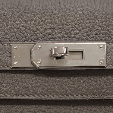 エルメス HERMES ケリー28 内縫い エタン トゴ 2WAYバッグ シルバー金具 ハンドバッグ ショルダー