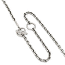 エルメス HERMES カルーゼル ブラック×シルバー GP バッファローホーン ネックレス 黒 クルードセル 馬モチーフ マンテル トグル ペンダント