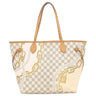 ルイヴィトン LOUIS VUITTON ネヴァーフルMM ノーティカル N40471 ダミエアズール ダミエアズールキャンバス トートバッグ ゴールド金具 ロープ チェーン