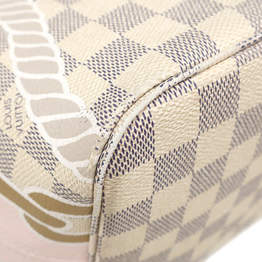 ルイヴィトン LOUIS VUITTON ネヴァーフルMM ノーティカル N40471 ダミエアズール ダミエアズールキャンバス トートバッグ ゴールド金具 ロープ チェーン
