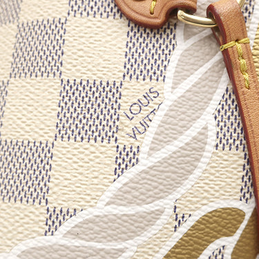 ルイヴィトン LOUIS VUITTON ネヴァーフルMM ノーティカル N40471 ダミエアズール ダミエアズールキャンバス トートバッグ ゴールド金具 ロープ チェーン