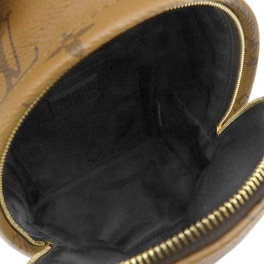ルイヴィトン LOUIS VUITTON リバース パームスプリングス バックパック MINI M42411 モノグラムリバース モノグラムキャンバス 2WAYバッグ ゴールド金具 茶