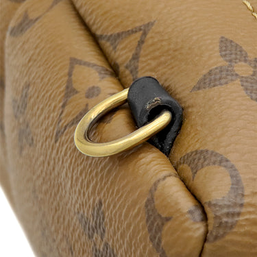 ルイヴィトン LOUIS VUITTON リバース パームスプリングス バックパック MINI M42411 モノグラムリバース モノグラムキャンバス 2WAYバッグ ゴールド金具 茶