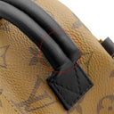 ルイヴィトン LOUIS VUITTON リバース パームスプリングス バックパック MINI M42411 モノグラムリバース モノグラムキャンバス 2WAYバッグ ゴールド金具 茶
