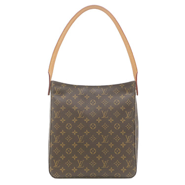 ルイヴィトン LOUIS VUITTON ルーピング GM M51145 モノグラム モノグラムキャンバス ショルダーバッグ ゴールド金具 茶 ワンハンドル