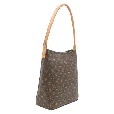 ルイヴィトン LOUIS VUITTON ルーピング GM M51145 モノグラム モノグラムキャンバス ショルダーバッグ ゴールド金具 茶 ワンハンドル